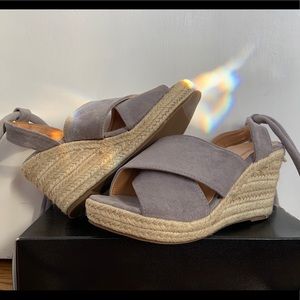 Suede Summer Wedges